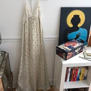 halter floor length dress